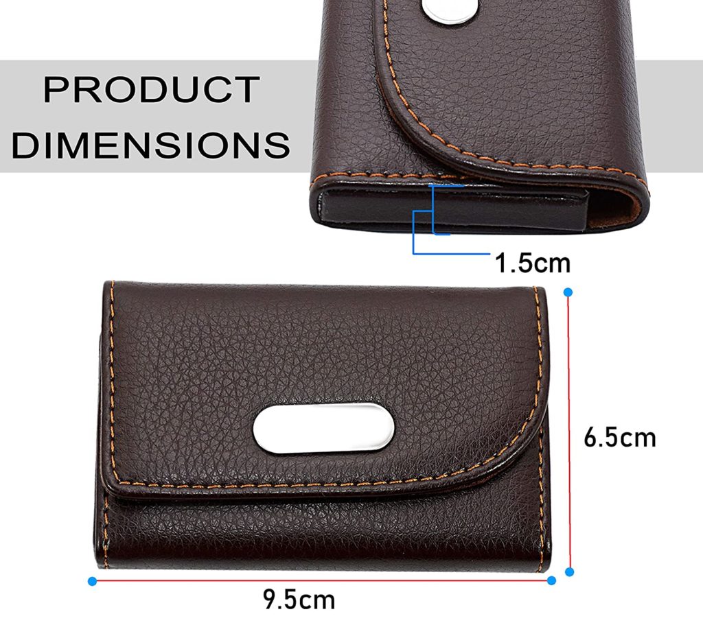 NISUN Imported Leather Pocket Sized Business or Credit or ATM Card Holder  case Wallet with Magnetic Shut for Gift Brown Horizontal Flap Shape in  Hyderabad at best price by nisun - Justdial