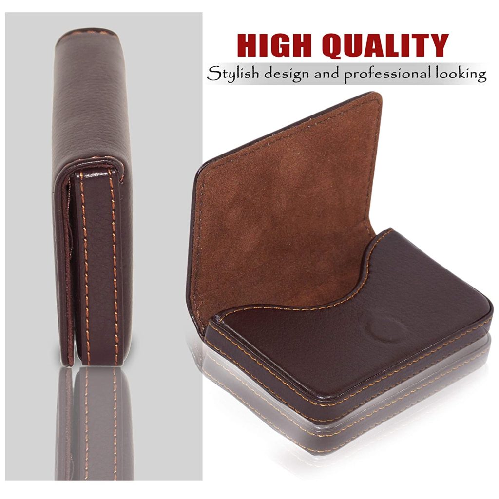 NISUN Imported Leather Pocket Sized Business or Credit or ATM Card Holder  case Wallet with Magnetic Shut for Gift Brown Horizontal Flap Shape in  Hyderabad at best price by nisun - Justdial