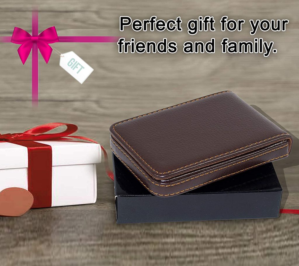 Stylish Leather Mini Wallet||ATM Card Case||Credit Card Holder for Men and  Women