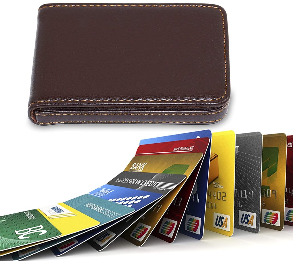 NISUN Imported Leather Pocket Sized Business or Credit or ATM Card Holder  case Wallet with Magnetic Shut for Gift Brown Horizontal Flap Shape in  Hyderabad at best price by nisun - Justdial