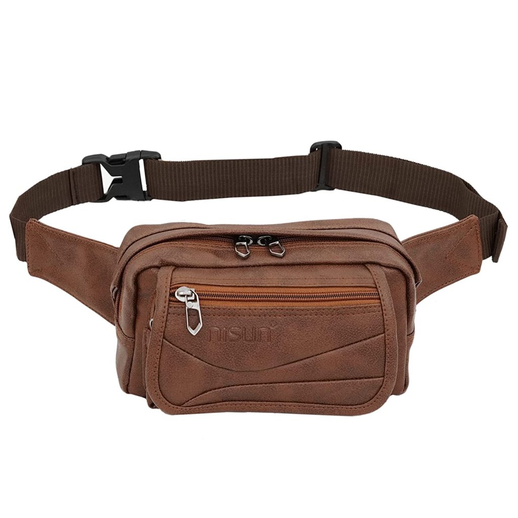 NISUN Waist Bag Fanny Pack Travel Handy Hiking Zip Pouch Money